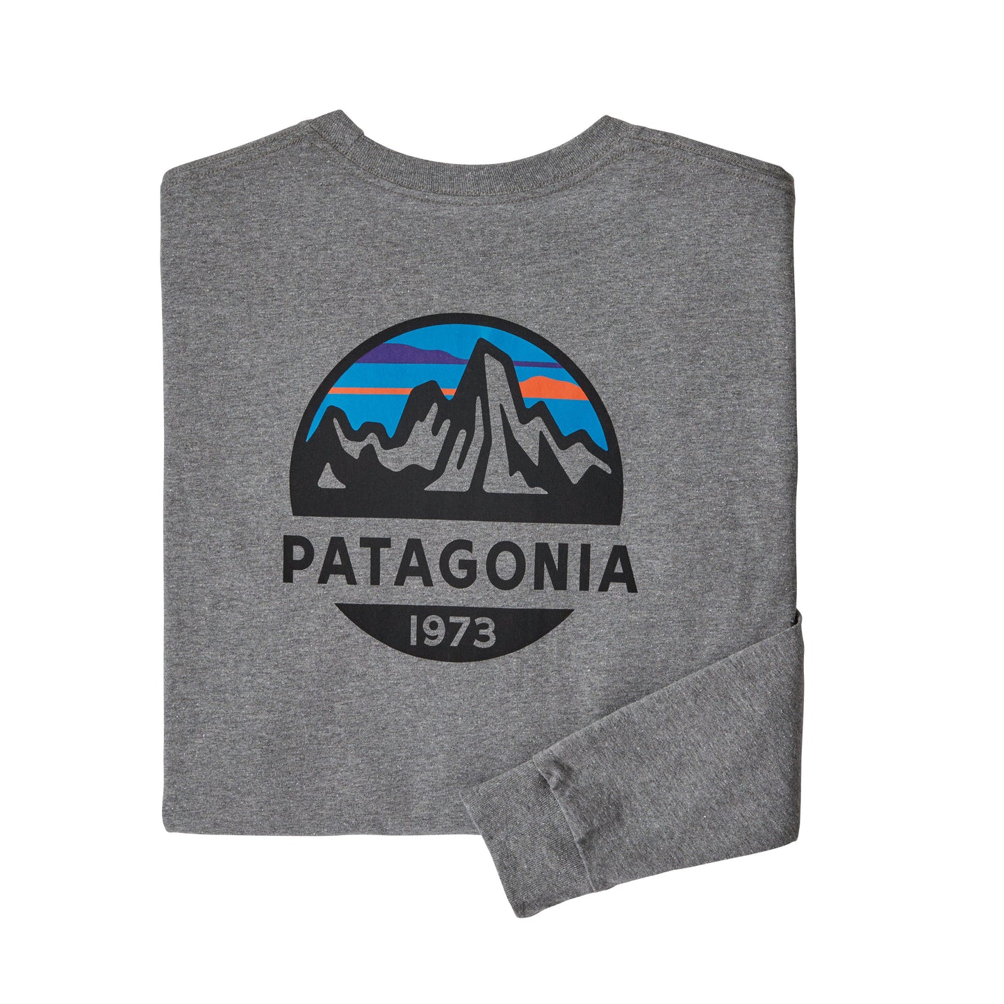 Patagonia L/S Fitz Roy Scope Responsbili-Tee - Gravel Heather