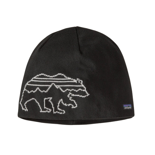 Patagonia Beanie Hat - Fitz Bear Knit Black