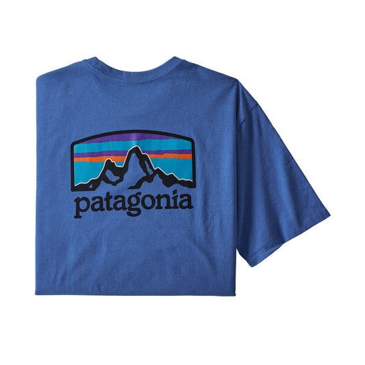 Patagonia Fitz Roy Horizons Responsibili-Tee - Bayou Blue