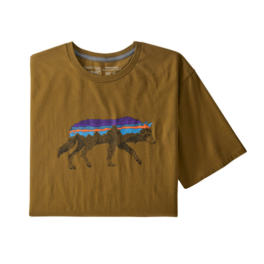Patagonia Back For Good Organic T-Shirt - Mulch Brown Wolf