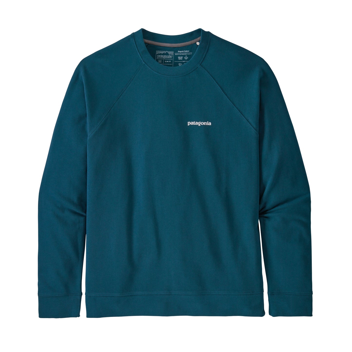 Patagonia P-6 Logo Organic Crew Sweatshirt - Crater Blue
