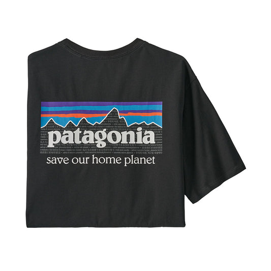 Patagonia P-6 Mission Organic T-Shirt - Ink Black
