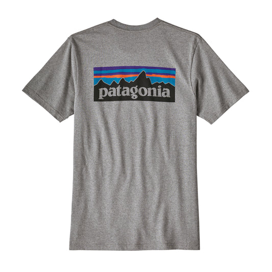 Patagonia P-6 Logo Pocket Responsibili-Tee - Gravel Heather