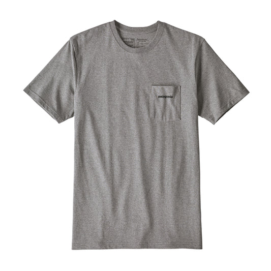 Patagonia P-6 Logo Pocket Responsibili-Tee - Gravel Heather