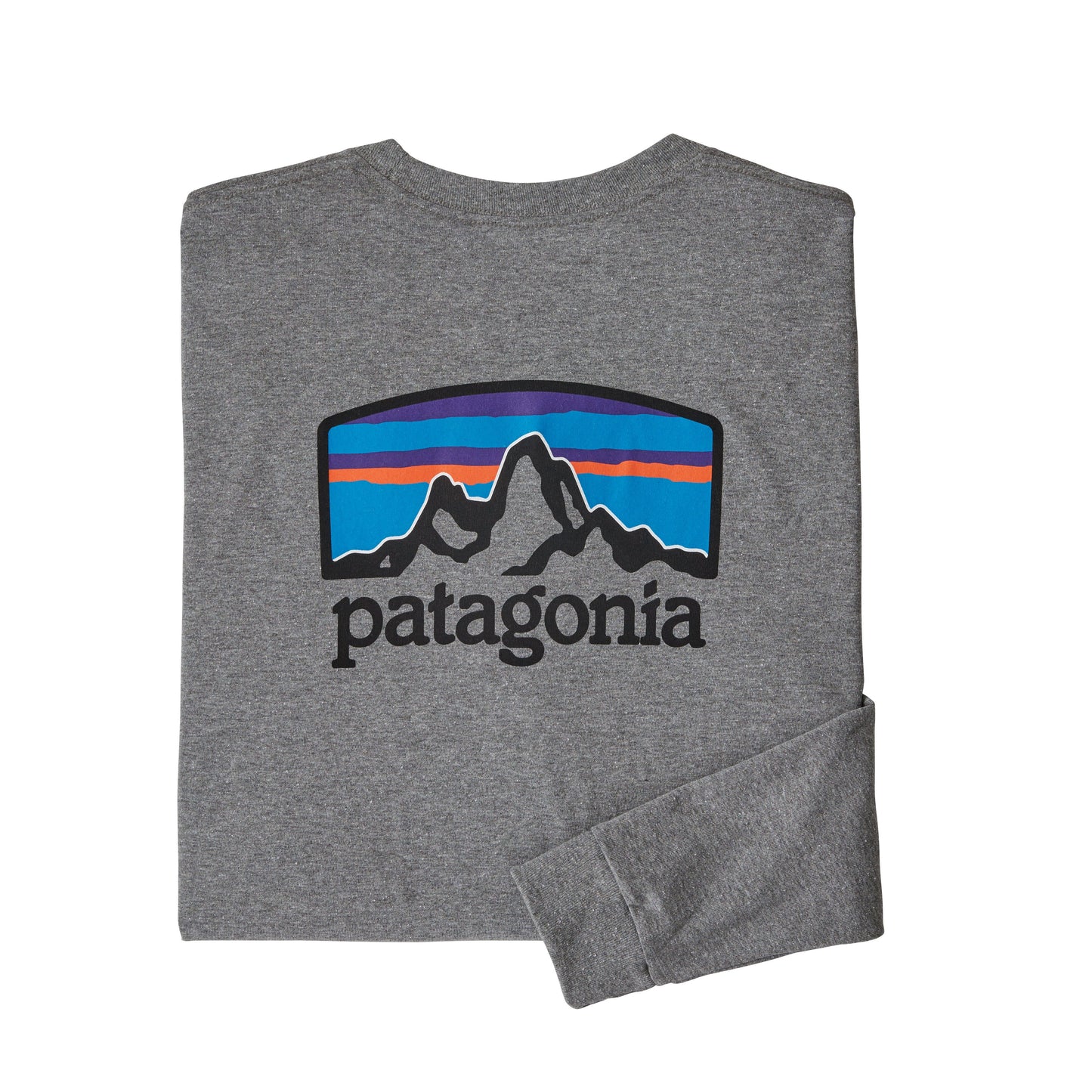 Patagonia LS Fitz Roy Horizons Responsibili-Tee - Gravel Heather
