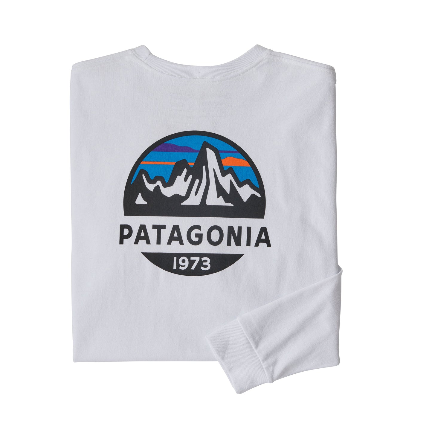 Patagonia L/S Fitz Roy Scope Responsbili-Tee - White