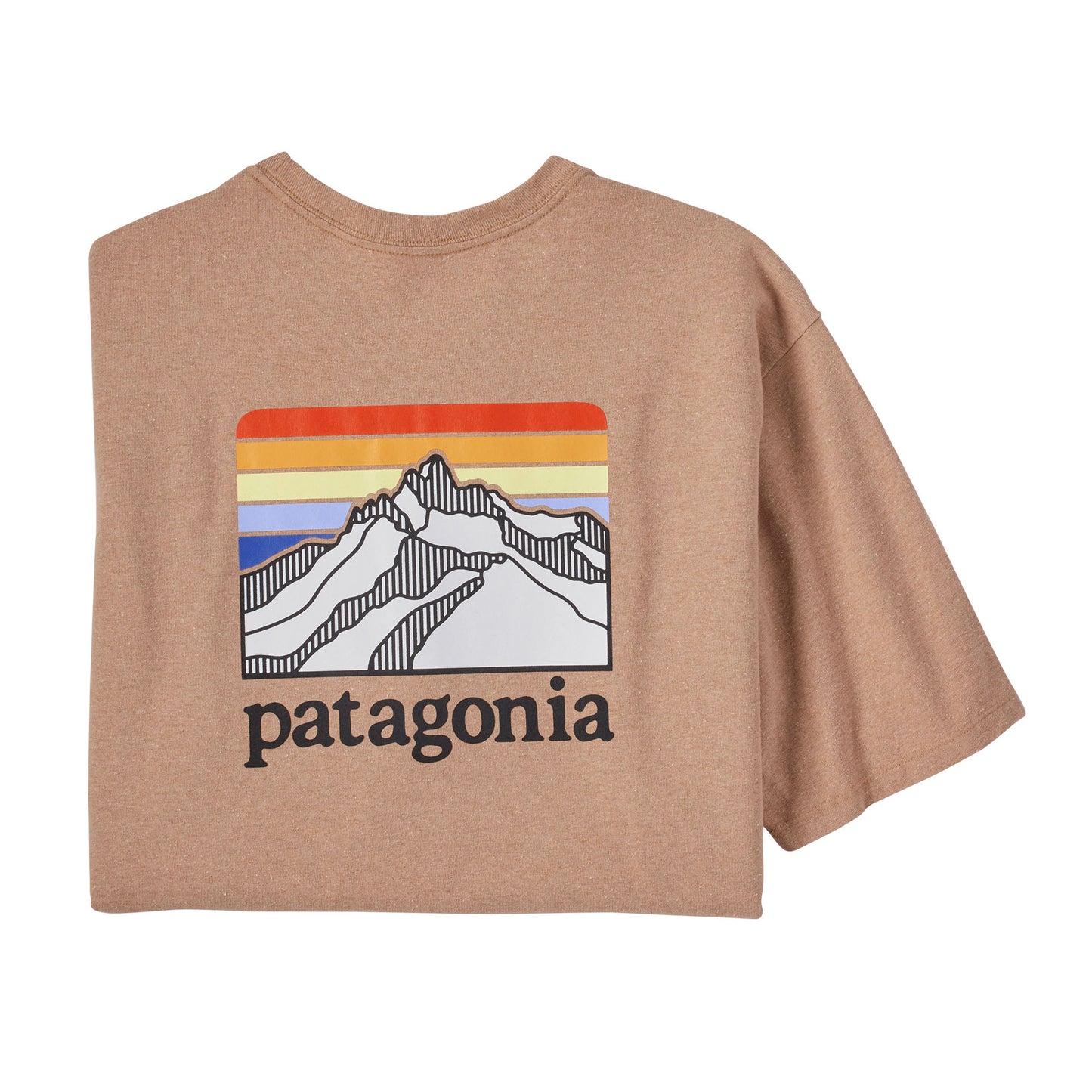 Patagonia Line Logo Ridge Pocket Responsibili-Tee - Dark Camel