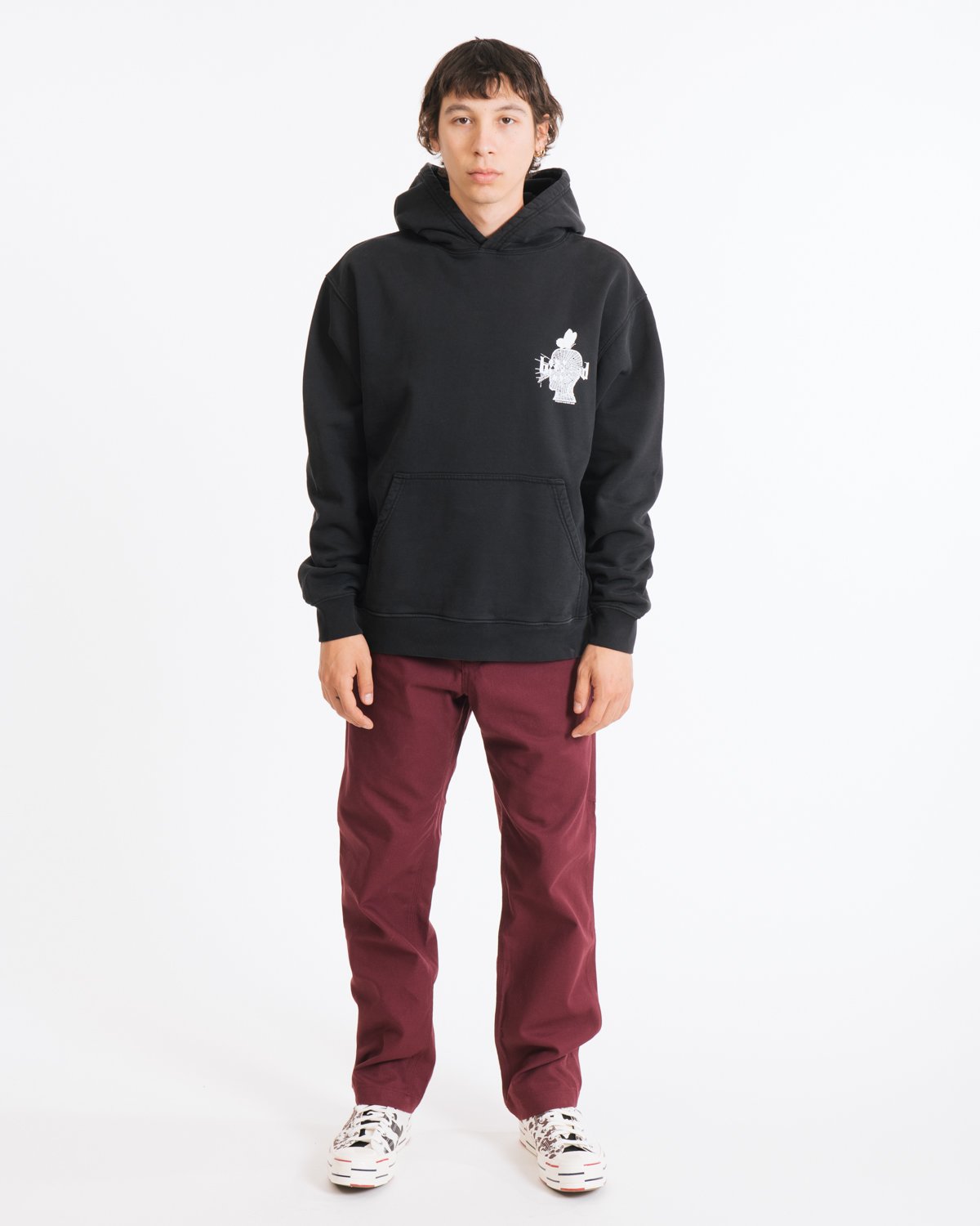 Brain Dead Acid Sun Ride Hooded Sweatshirt - Black