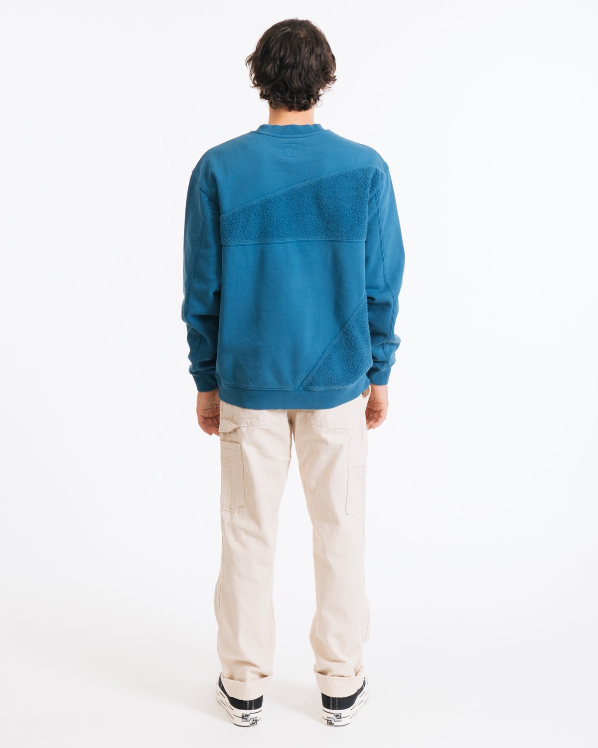 Brain Dead Sunflower Panelled Crewneck Sweatshirt - Black