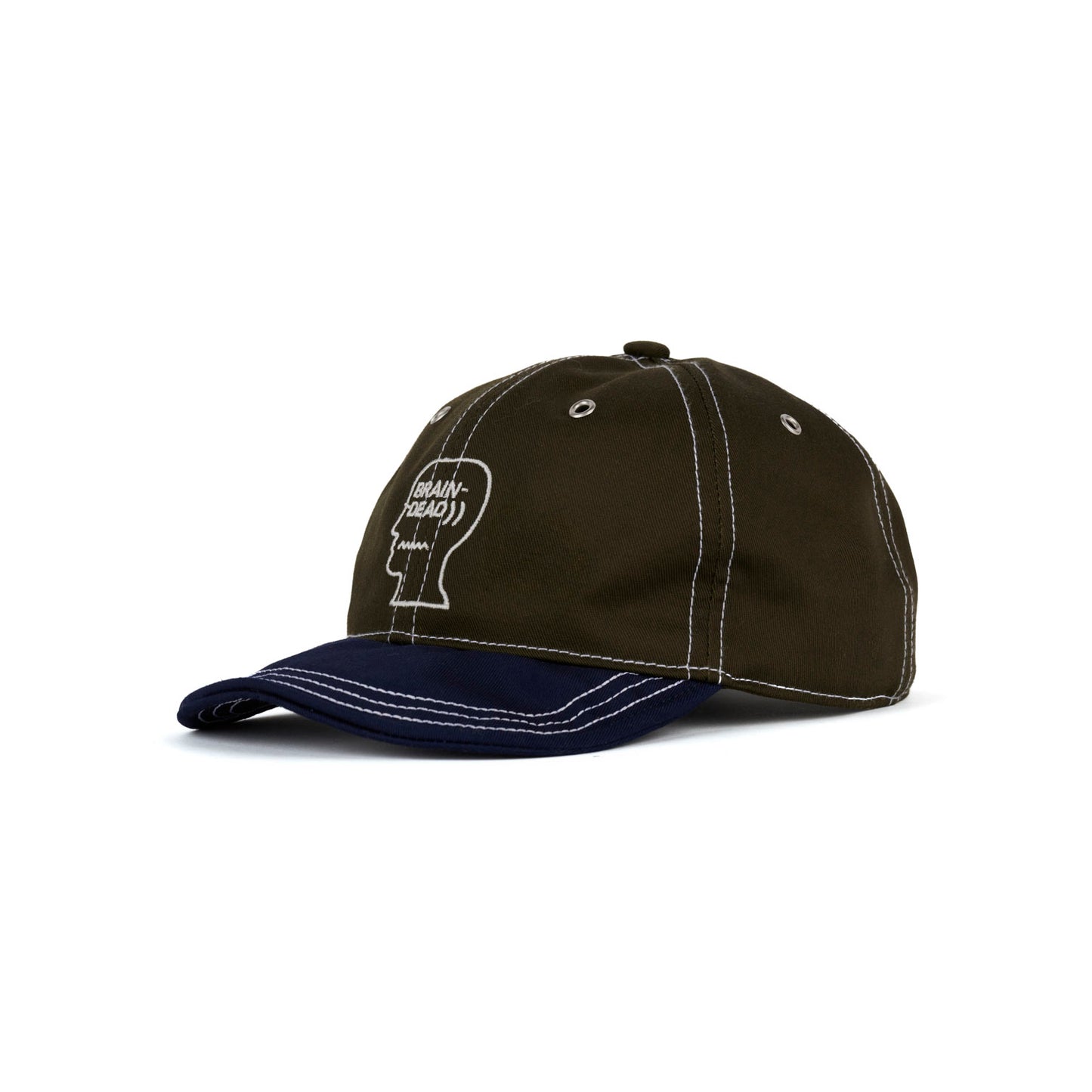 Brain Dead Wire Brim 6 Panel Hat - Forest Green