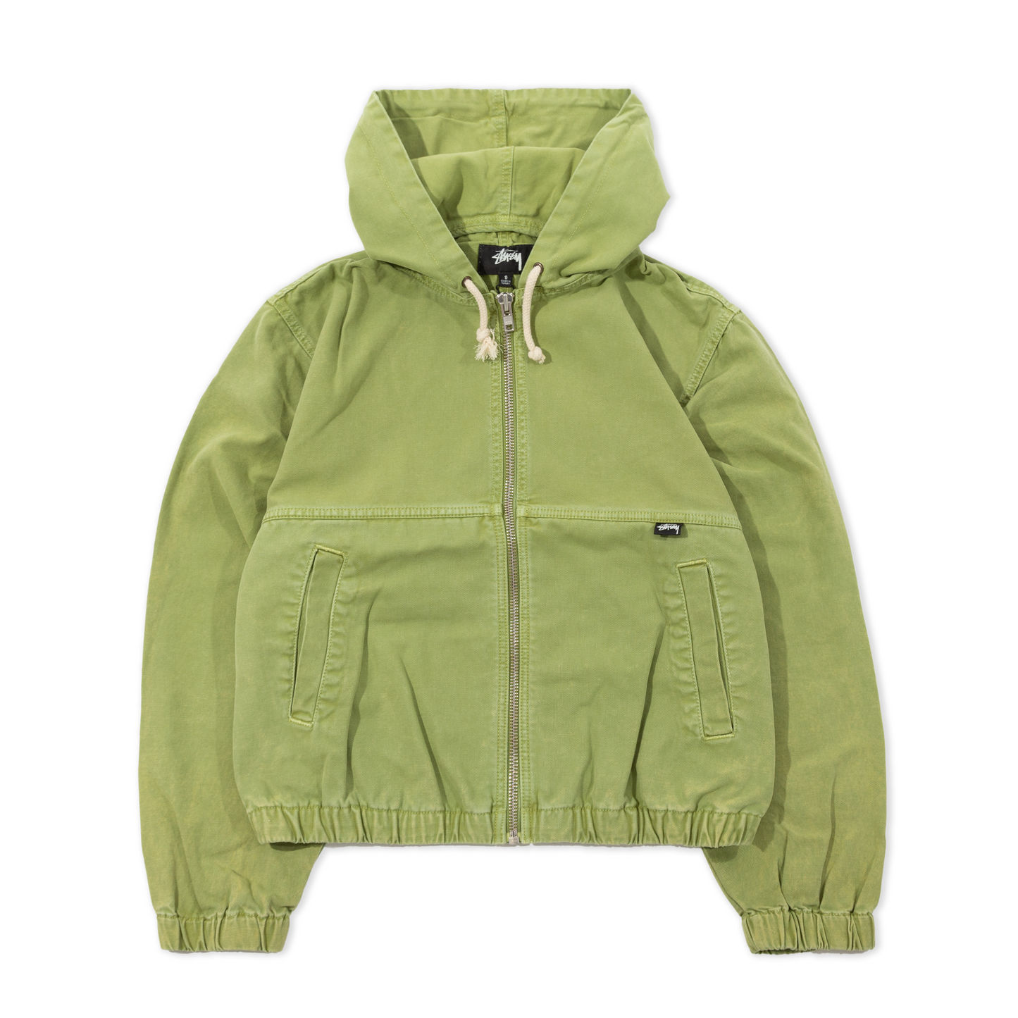 Stüssy Stone Washed Work Jacket - Lime