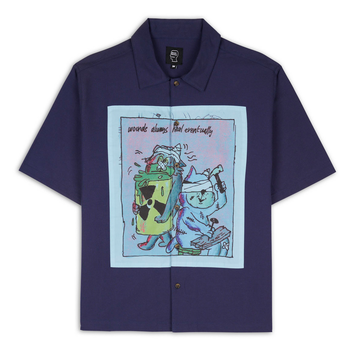 Brain Dead Wounds Heal Shirt - Navy