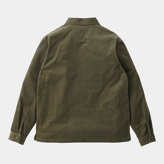 Gramicci Grid Cord Zip Shirt - Olive