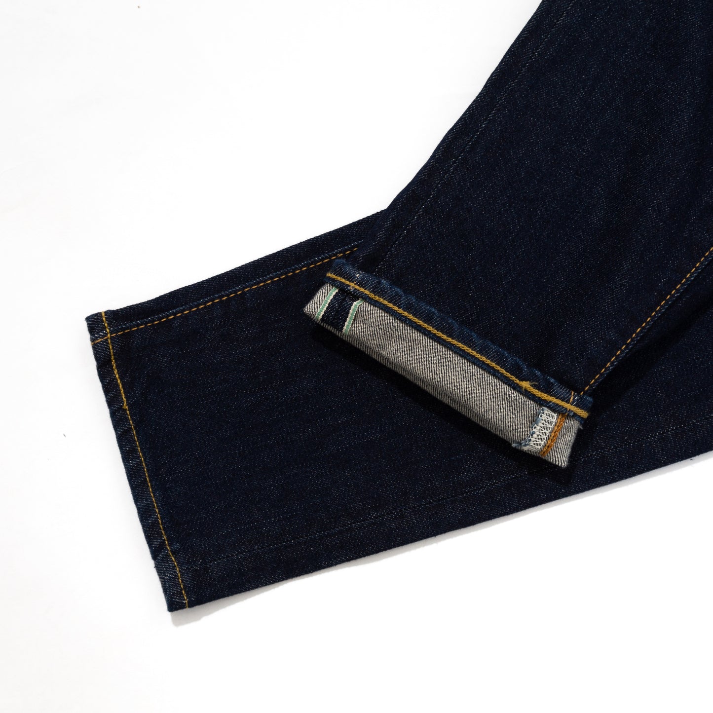 Edwin Slim Tapered Green/White Selvage Kaihara Blue Stretch Jean