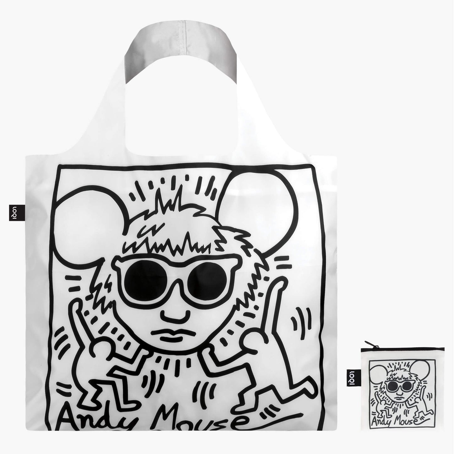 LOQI Keith Haring Andy Mouse Bag