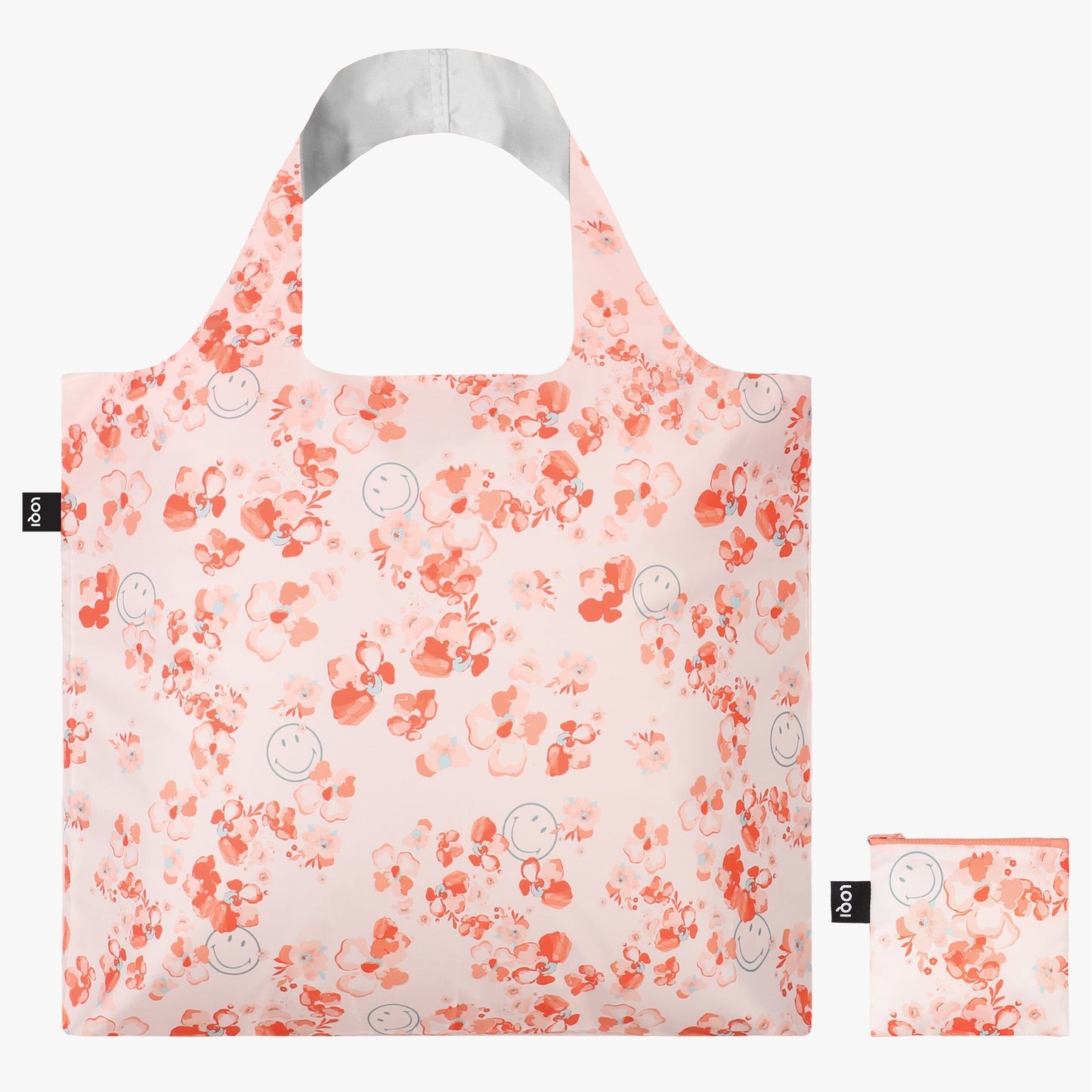 LOQI Smiley Blossom Recycled Bag